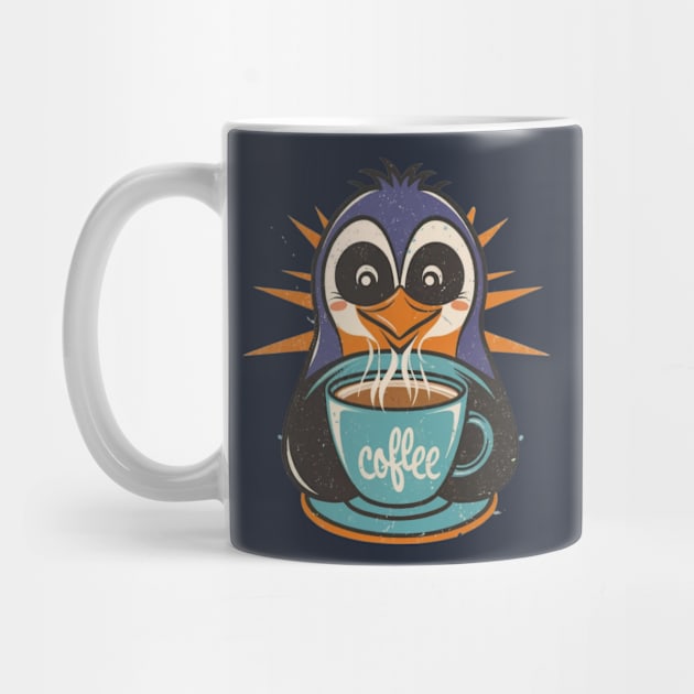 Tired Penguin Coffee Lover by Signum